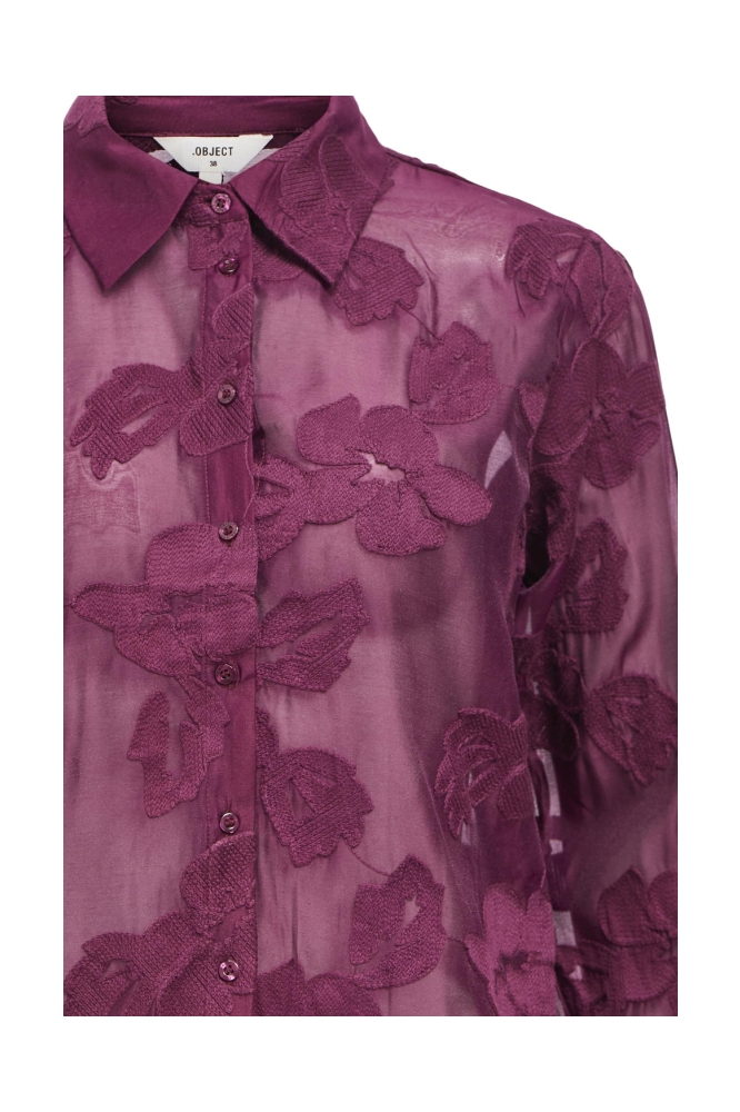 OBJTYLA L/S RE SHIRT CC3 23046960 Mauve Wine